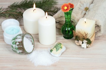 Wellnes spa concept & candles