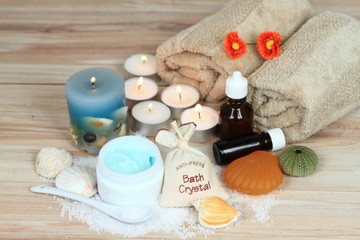 Fototapeta premium Aromatherapy spa concept & candles