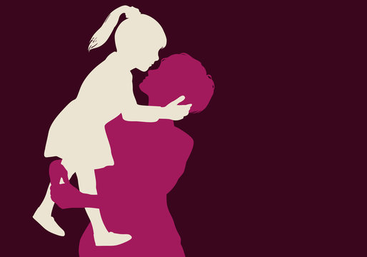 enfant - mère - fille - bonheur - génération - aimer - dans les bras - amour - embrasser - heureux