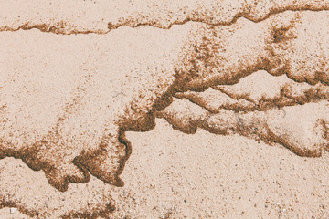 rippled sand texture on beach