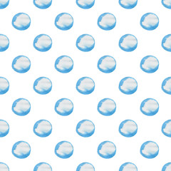 Blue abstract watercolor pattern