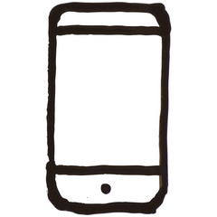 Smart Phone White Board Illustration