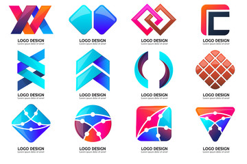 Modern Minimal Vector Logo for banner