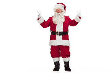 Portrait of Man in Santa Claus Costume