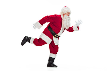 Portrait of Man in Santa Claus Costume