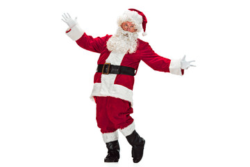 Portrait of Man in Santa Claus Costume