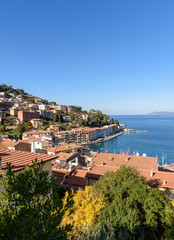 Obraz premium Porto Santo Stefano, seaport town of Monte Argentario, province of Grosseto, tuscany, italy