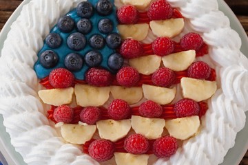 Fruitcake with 4th july theme