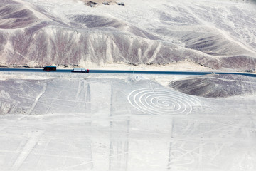 Nazca lines from the aircraft