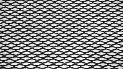 black and white tile roof pattern - monochrome