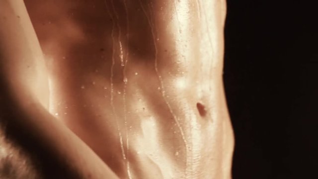 Sexy torso of young man