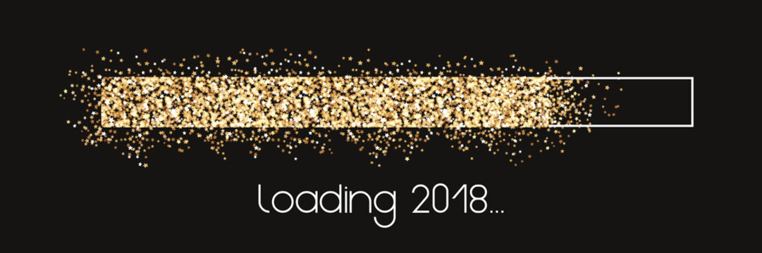 Loading 2018 - golden Stars loading bar
