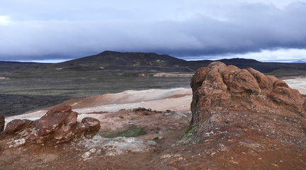 Leirhnjukur lava field in Iceland
