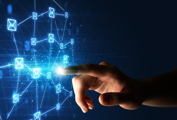 Finger touching interface