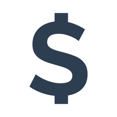 Money icon on white background.