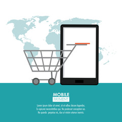 Mobile payment technology icon vector illustration graphic design