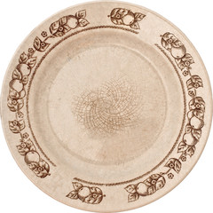 old plate with cracks