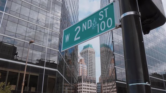 Street sign in Downtown Tulsa