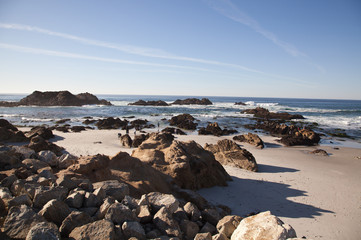 Fototapeta na wymiar Carmel by the sea california central coast.