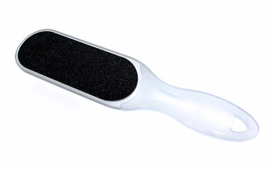 Cosmetic grater for heels on a white background