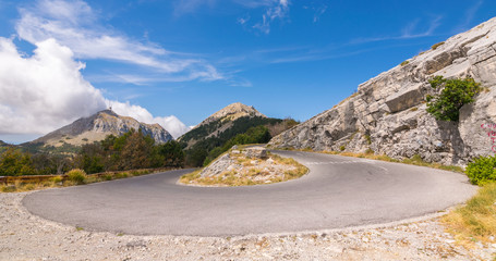 Autumn in Lovcen National Park, Mausoleum of Petar 2 Petrovic-NjegosBalkan Peninsula, Montenegro,...