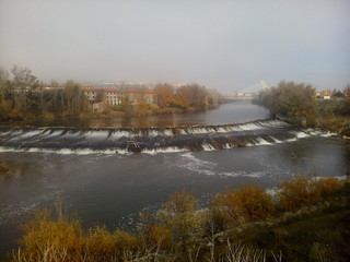 Pisuerga a su paso por Valladolid.