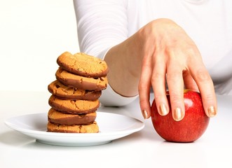 dieting and quitting bad habits for healthy lifestyle in the new stock photo	