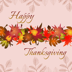 Happy Thanksgiving vector typograhy poster