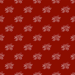 Christmas and Happy New Year vector seamless pattern