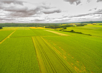 Obraz premium Luftaufnahme Ländlicher Raum 