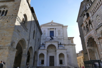 Fototapeta na wymiar Bergamo - basilica di Santa Maria Maggiore