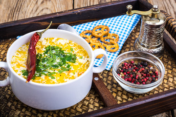 Milky vegetable diet soup