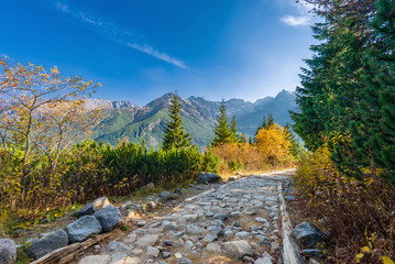 Trail to Hala Gasienicowa, Tatra mountains, Poland