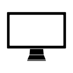 monitor computer keyboard technology device screen vector illustration black image