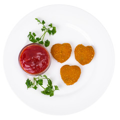 Nuggets hearts to Valentine Day