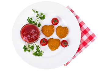 Nuggets hearts to Valentine Day