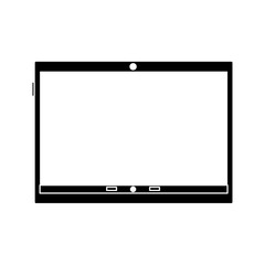 device technology tablet computer gadget vector illustration black image