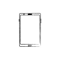 mobile phone gadget technology touch screen vector illustration