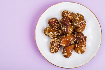 Phoenix Dactylifera Fruits with Nuts