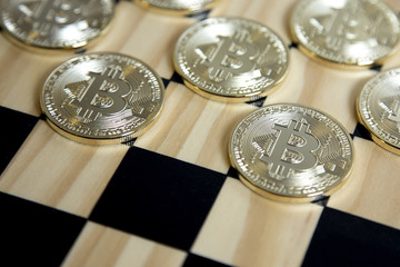 bitcoins on the chess Board
