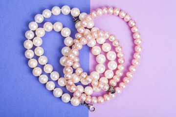 Beautiful female pearl beads