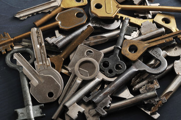 keys to the locks piled up in a big pile