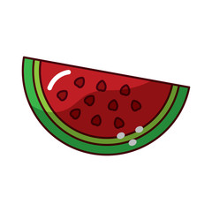 watermelon fruit icon image vector illustration design