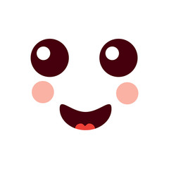 happy face emoji icon image vector illustration design 