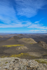 Volcanic landscape in the highlands of Iceland