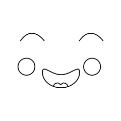 happy face emoji icon image vector illustration design 