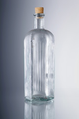 Old  glass bottle, isolated