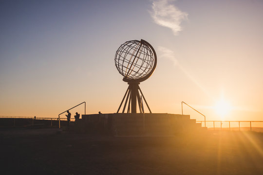 View of Nordkapp, the North Cape, Norway, the northernmost point of mainland Norway and Europe, Finnmark County