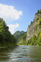 Naklejka na ściany i meble Dunajec river and Pienin Mountains. Poland