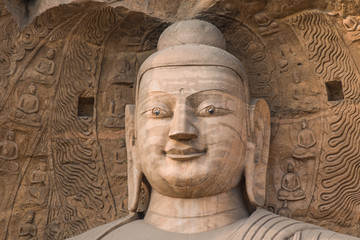Fototapeta na wymiar Giant Stone Buddha